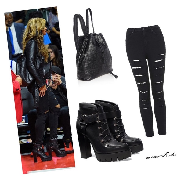 Zara Shoes - ZARA Black Leather Lace-Up Platform Ankle Booties